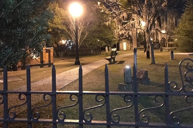 Savannah Ghostwalker Tour and Ghost Hunt - Wright Square (the hanging square): a stop that sets a darker tone